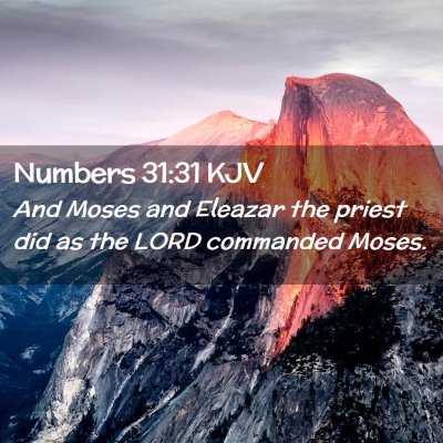 Numbers 31:31 KJV Free Bible Images