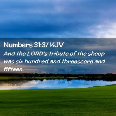 Numbers 31:37 KJV Free Bible Images