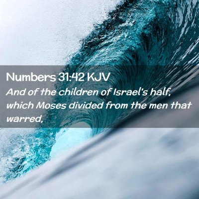 Numbers 31:42 KJV Free Bible Images