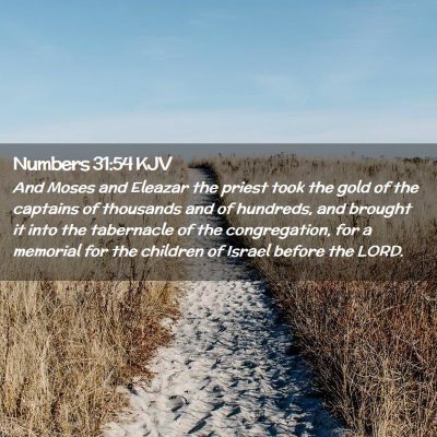 Numbers 31:54 KJV Free Bible Images