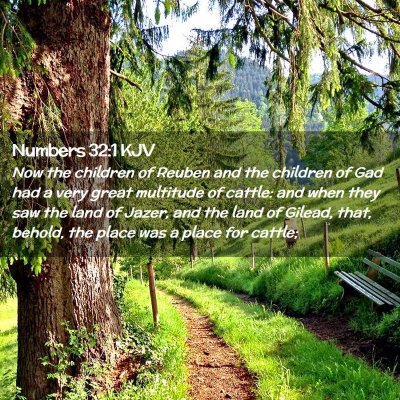 Numbers 32:1 KJV Free Bible Images