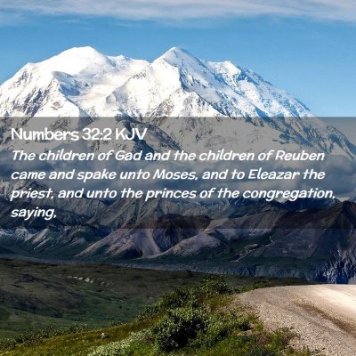 Numbers 32:2 KJV Free Bible Images