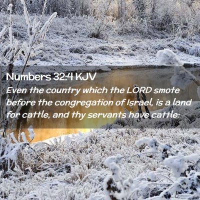 Numbers 32:4 KJV Free Bible Images