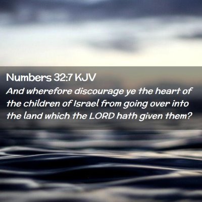 Numbers 32:7 KJV Free Bible Images