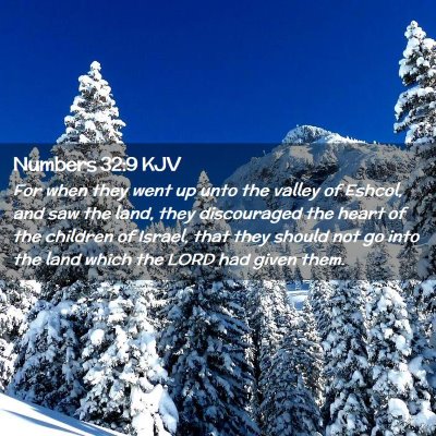 Numbers 32:9 KJV Free Bible Images