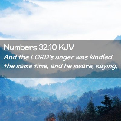 Numbers 32:10 KJV Free Bible Images