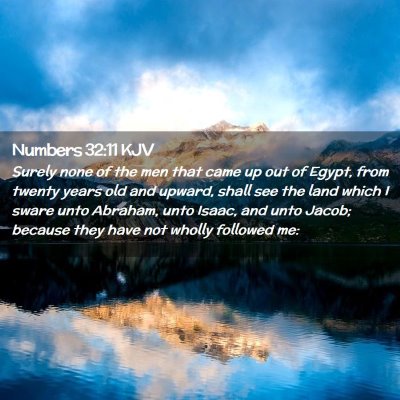 Numbers 32:11 KJV Free Bible Images