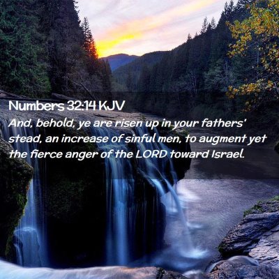 Numbers 32:14 KJV Free Bible Images