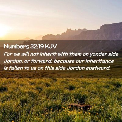 Numbers 32:19 KJV Free Bible Images