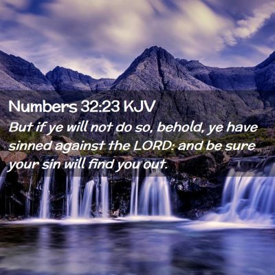 Numbers 32:23 KJV Free Bible Images