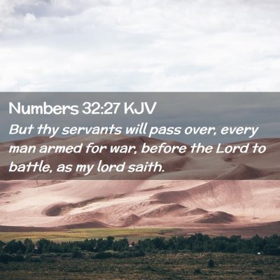 Numbers 32:27 KJV Free Bible Images