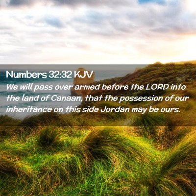 Numbers 32:32 KJV Free Bible Images