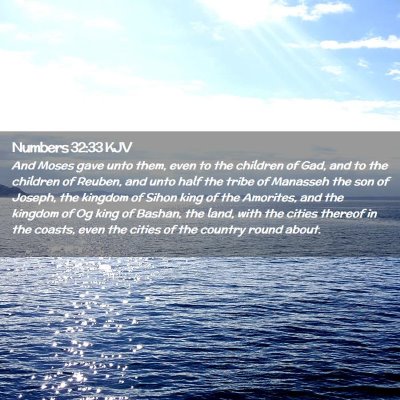 Numbers 32:33 KJV Free Bible Images