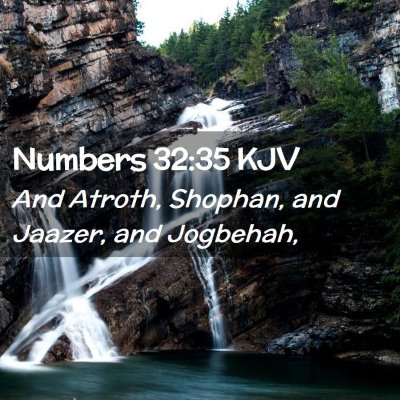 Numbers 32:35 KJV Free Bible Images