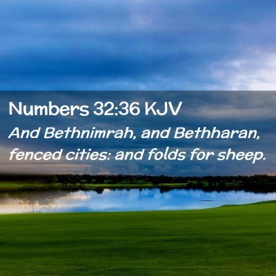 Numbers 32:36 KJV Free Bible Images