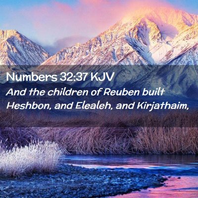 Numbers 32:37 KJV Free Bible Images