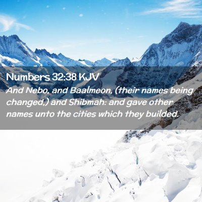 Numbers 32:38 KJV Free Bible Images