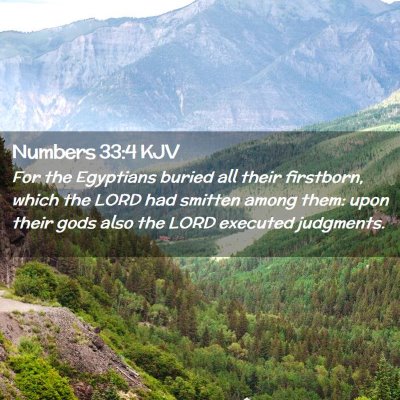 Numbers 33:4 KJV Free Bible Images