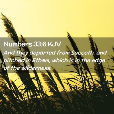 Numbers 33:6 KJV Free Bible Images