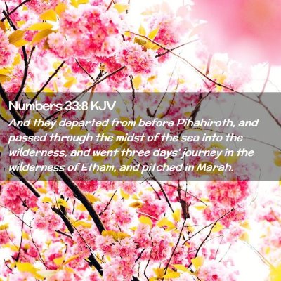 Numbers 33:8 KJV Free Bible Images