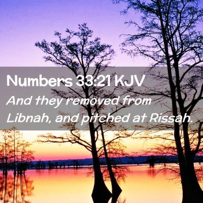 Numbers 33:21 KJV Free Bible Images