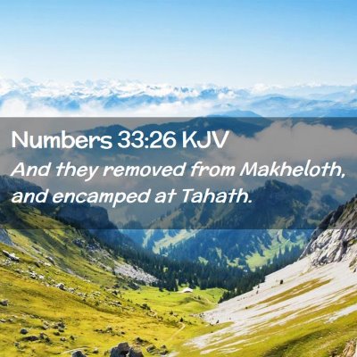 Numbers 33:26 KJV Free Bible Images