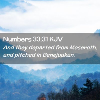 Numbers 33:31 KJV Free Bible Images