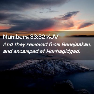 Numbers 33:32 KJV Free Bible Images