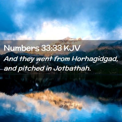 Numbers 33:33 KJV Free Bible Images