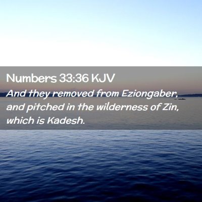 Numbers 33:36 KJV Free Bible Images