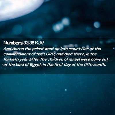 Numbers 33:38 KJV Free Bible Images