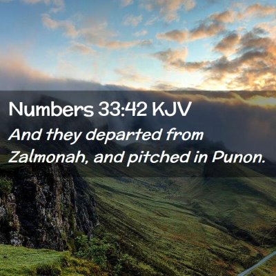 Numbers 33:42 KJV Free Bible Images