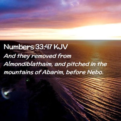 Numbers 33:47 KJV Free Bible Images