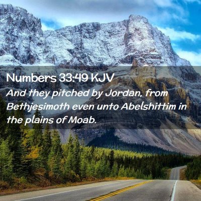 Numbers 33:49 KJV Free Bible Images