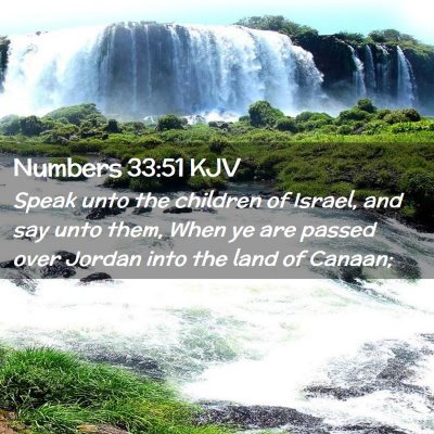 Numbers 33:51 KJV Free Bible Images