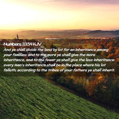 Numbers 33:54 KJV Free Bible Images