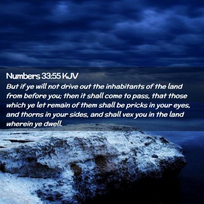 Numbers 33:55 KJV Free Bible Images