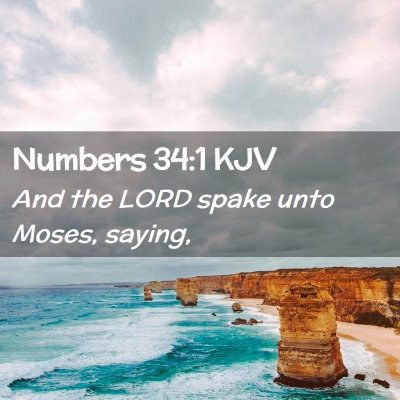 Numbers 34:1 KJV Free Bible Images