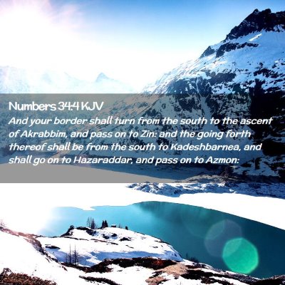 Numbers 34:4 KJV Free Bible Images