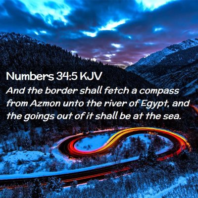 Numbers 34:5 KJV Free Bible Images