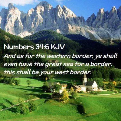 Numbers 34:6 KJV Free Bible Images