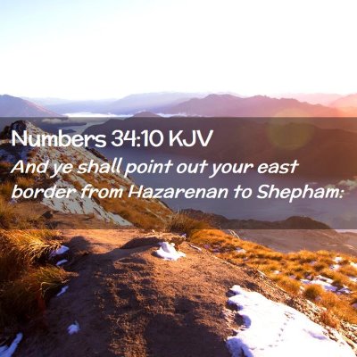 Numbers 34:10 KJV Free Bible Images