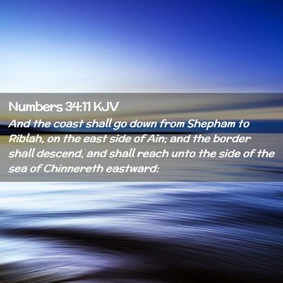 Numbers 34:11 KJV Free Bible Images