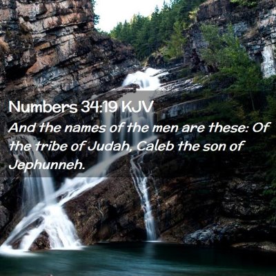 Numbers 34:19 KJV Free Bible Images