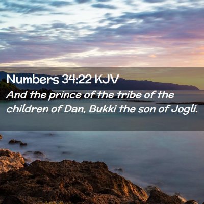 Numbers 34:22 KJV Free Bible Images