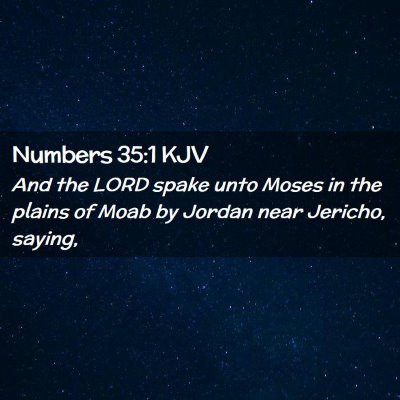 Numbers 35:1 KJV Free Bible Images