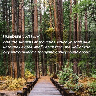 Numbers 35:4 KJV Free Bible Images