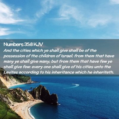 Numbers 35:8 KJV Free Bible Images