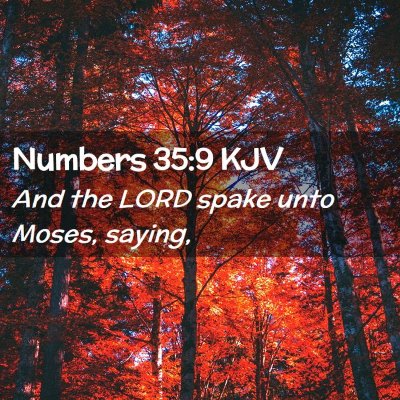 Numbers 35:9 KJV Free Bible Images