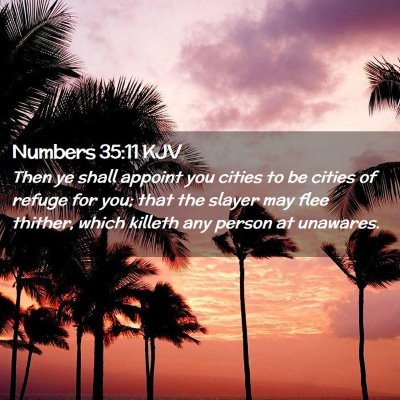 Numbers 35:11 KJV Free Bible Images